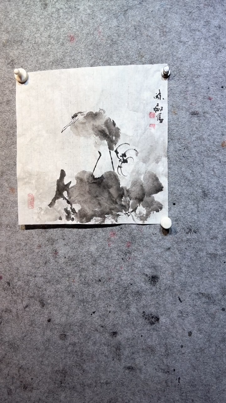 国画气**闲张自学水墨国画37