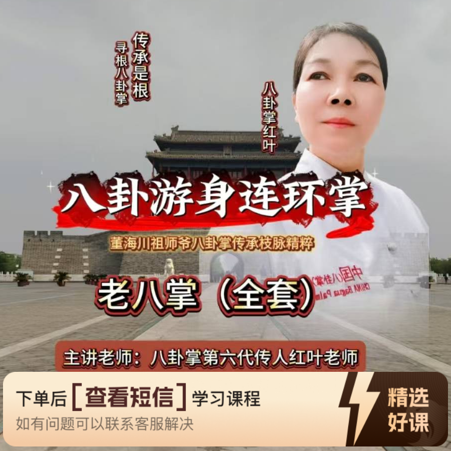 八卦游身连环掌老八掌全套课程（留意短信解锁课程）