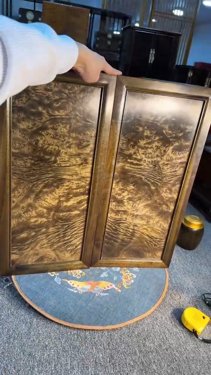 【闪购商品】乌木类成套家具阴沉挂屏一对 s51