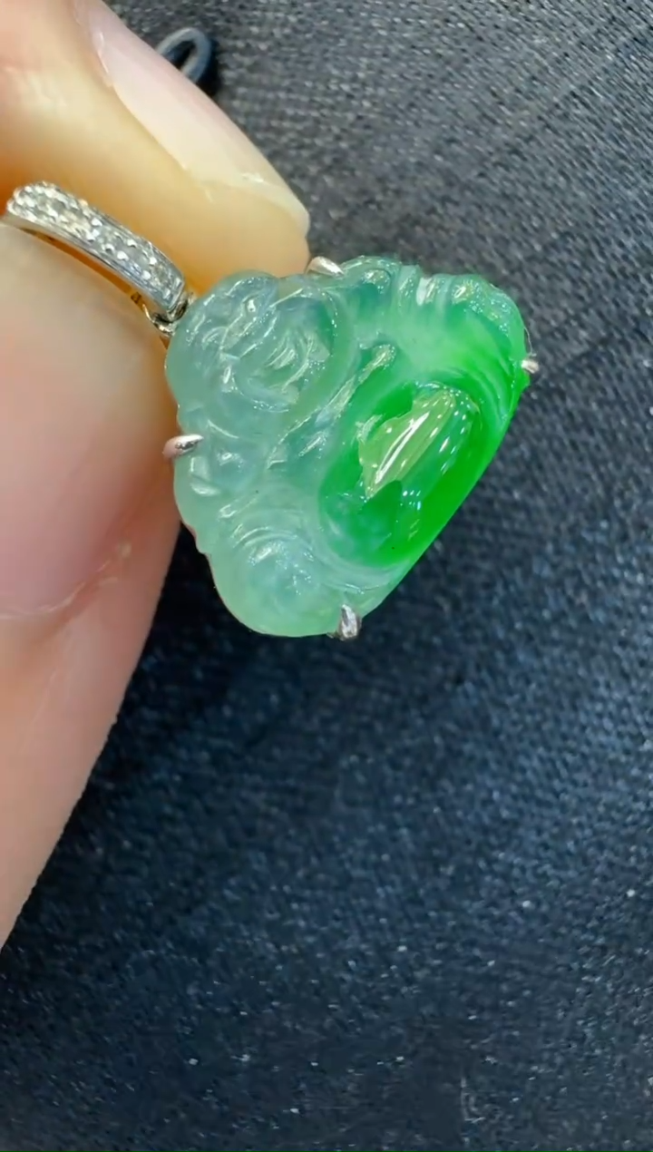【闪购商品】翡翠吊坠(不含链)18K金镶嵌多样性团购发一件