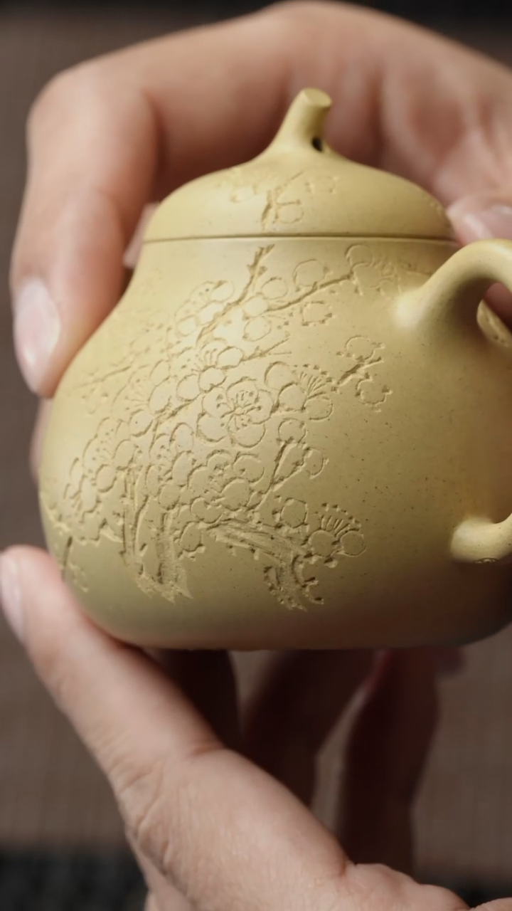 【闪购商品】紫砂茶壶五堂 小茄瓜-暗香