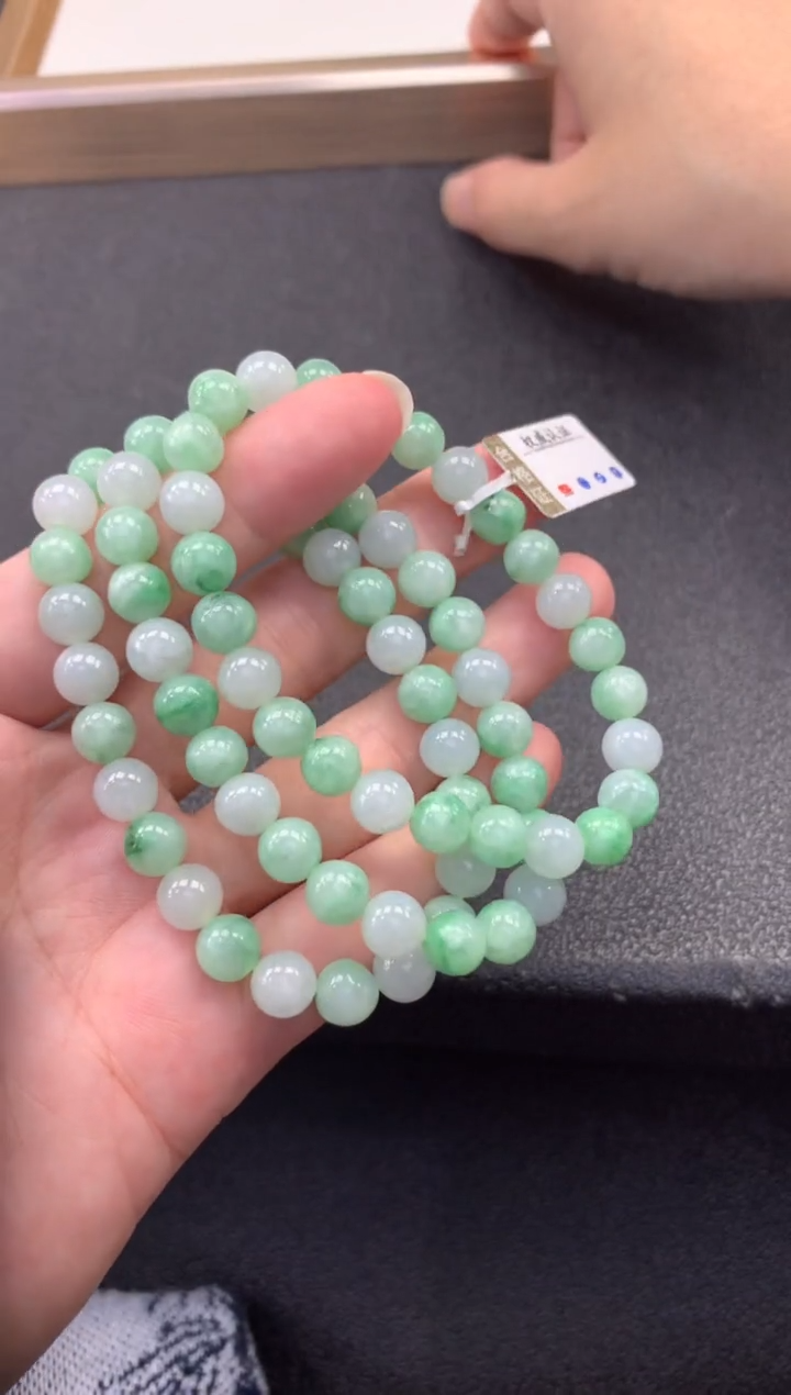 未镶嵌手串翡翠FC382 翡翠手串 多样性发其一