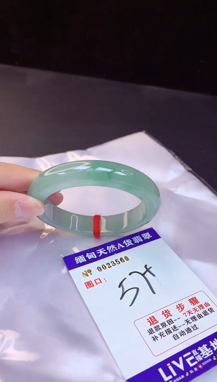 【闪购商品】翡翠手镯未镶嵌57+             