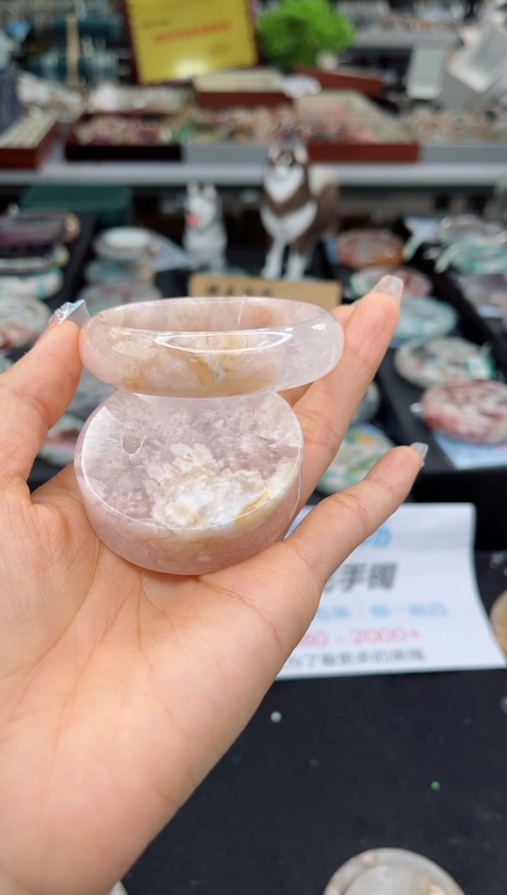 【闪购商品】石英质玉手镯未镶嵌54圈口（赠品镯心）1039481