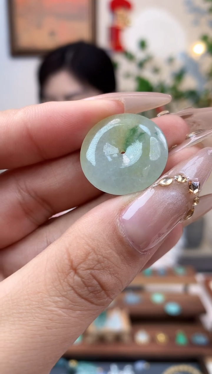 【闪购商品】翡翠吊坠(不含链)未镶嵌平安扣