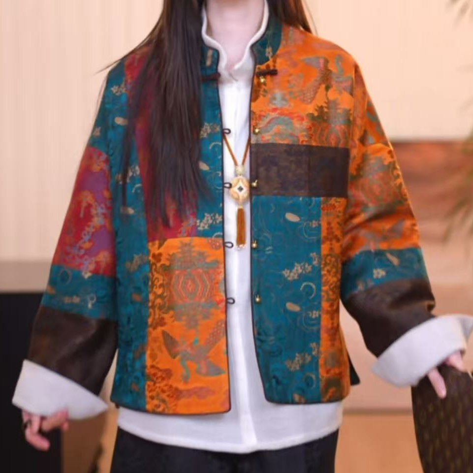 【泽梦】 新中式复古显瘦宽松休闲时尚百搭气质上衣外套