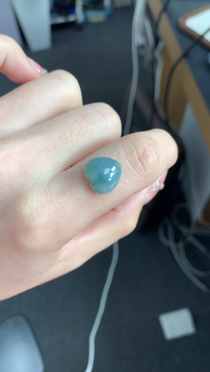 【闪购商品】定制翡翠未镶嵌爱心