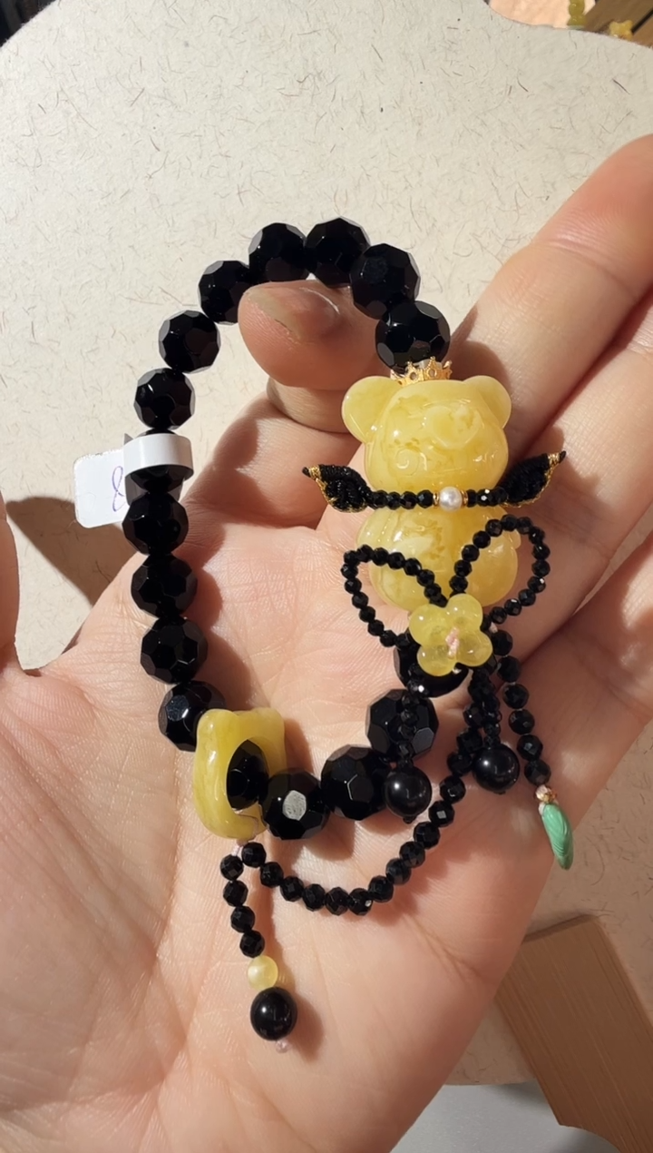 【闪购商品】蜜蜡手链未镶嵌蜜蜡小熊手链