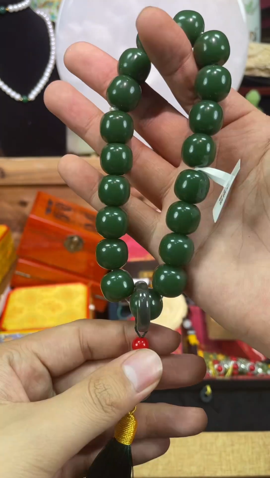 【闪购商品】和田玉（碧玉）001未镶嵌李总专属链接手持--