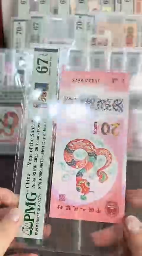 【闪购商品】塑料蛇钞单张无4不挑号PMG67