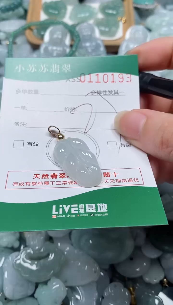 【闪购商品】翡翠未镶嵌颈饰闪购商品0110193