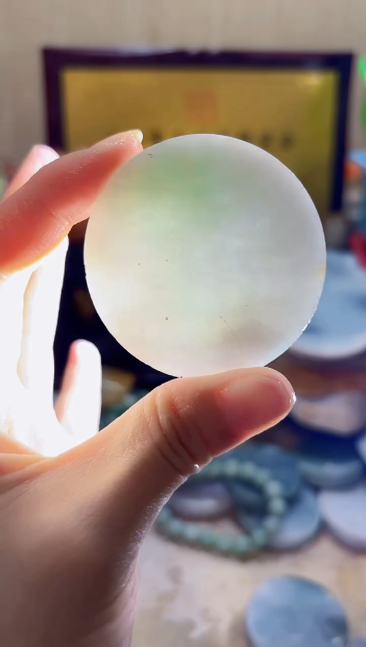 翡翠挂件未镶嵌 A货璀丫丫2763