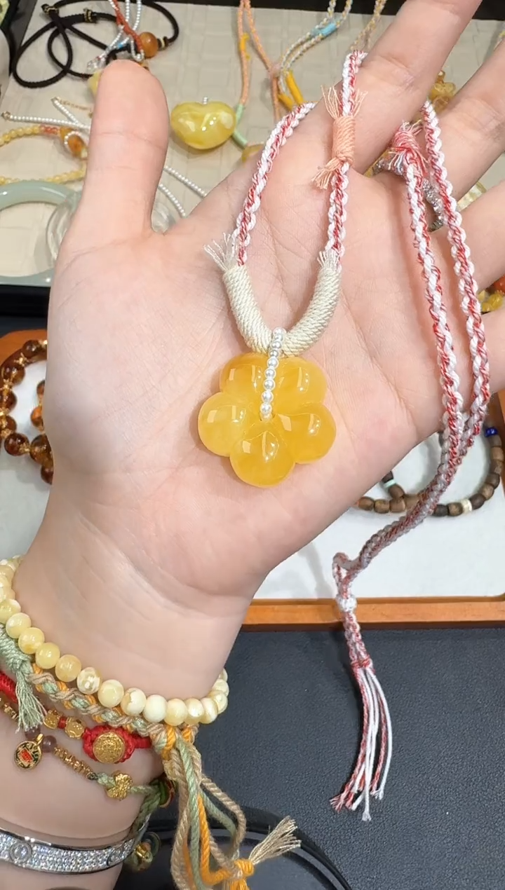 【闪购商品】蜜蜡颈饰未镶嵌X0309-1195-228