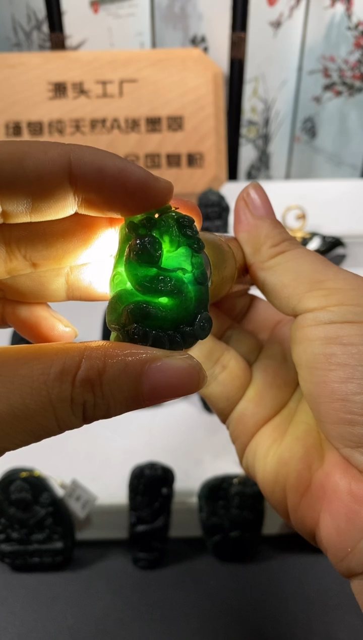 未镶嵌定制翡翠天然缅甸A货翡翠墨翠精品奢牌