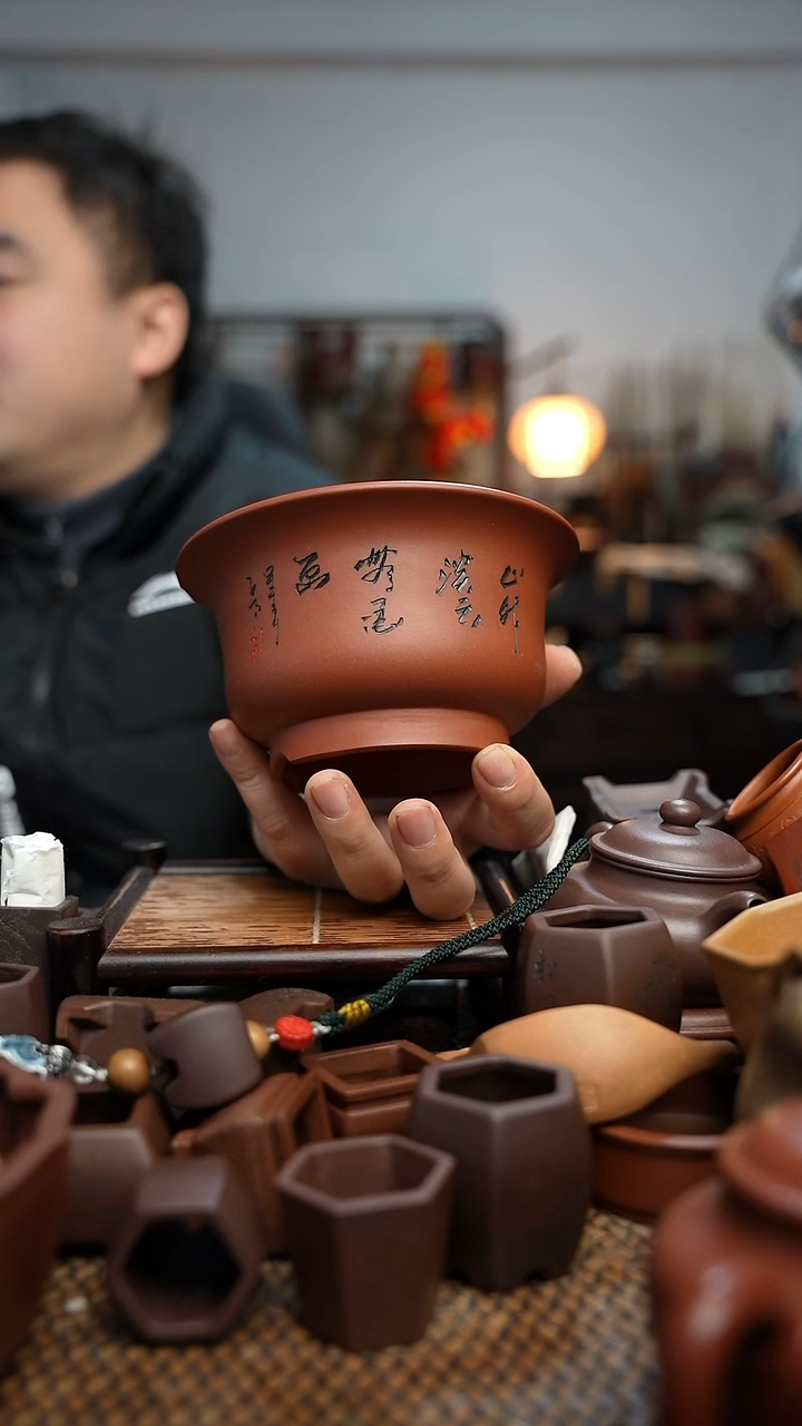 紫砂花盆長木軒精品紫砂
