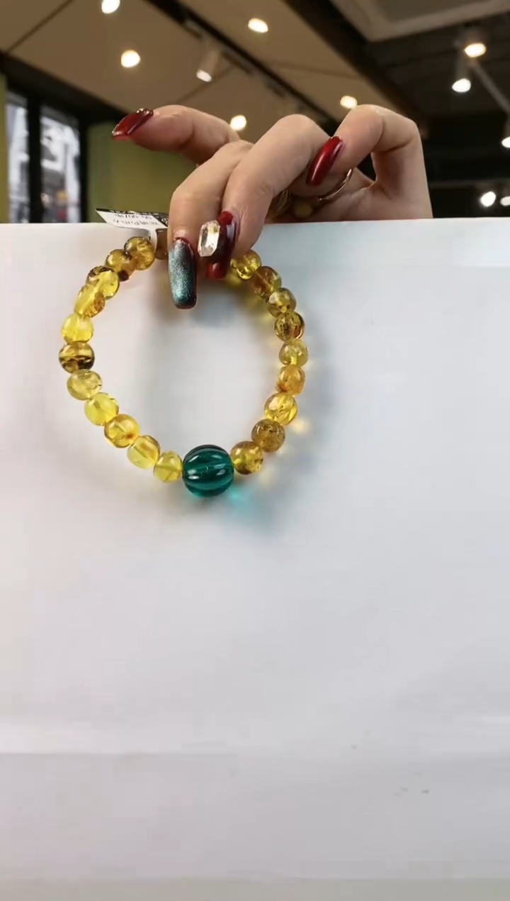 【闪购商品】琥珀手链未镶嵌多样性发一