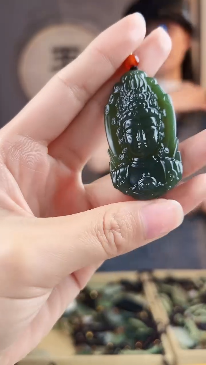 颈饰未镶嵌和田玉拍一发一，多样性发货