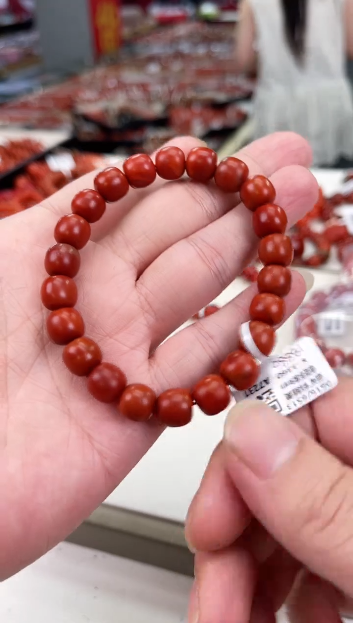 南红玛瑙瓦西老型手串9+未镶嵌一个/条