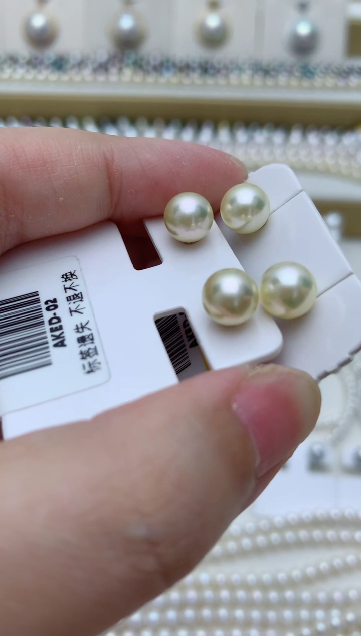 银S925镶嵌海水珍珠耳饰e10 多样性发其一