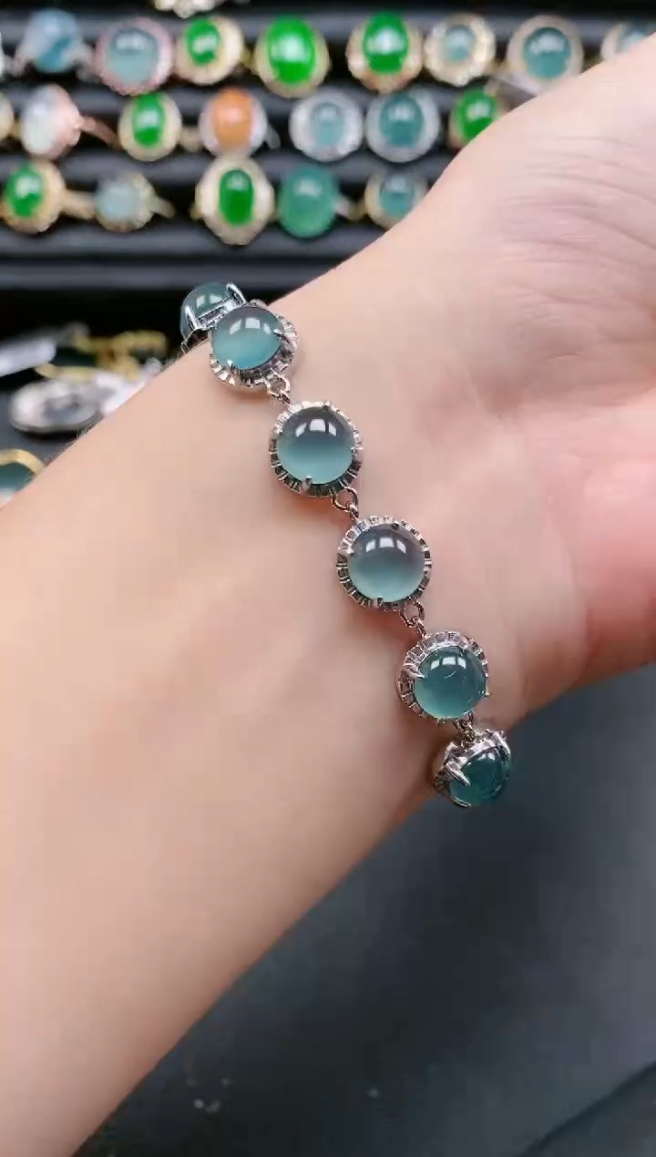 【闪购商品】翡翠戒指银S925镶嵌1111