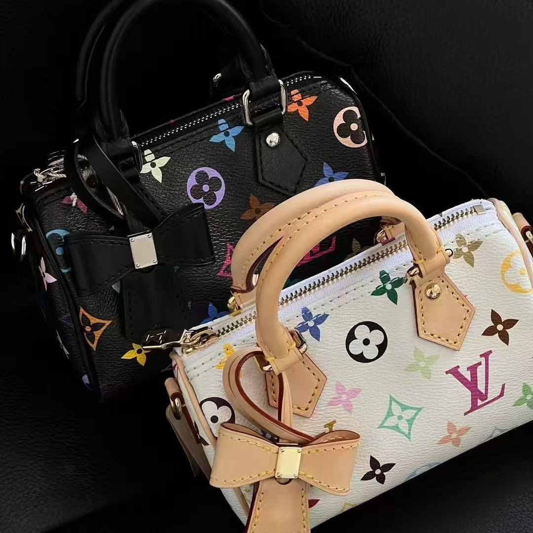 未使用 LouisVuitton/路易威登 黑三彩 speedy nano 全新（福州店）