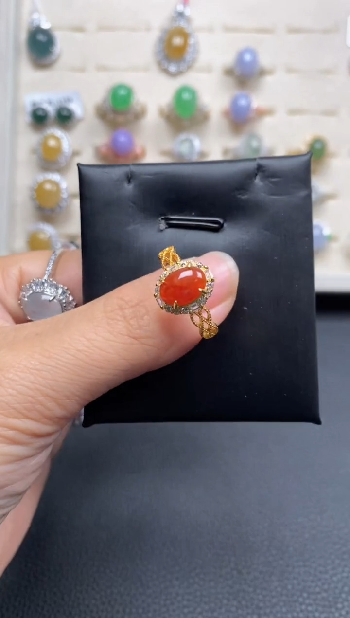 【闪购商品】翡翠戒指银S925镶嵌1111