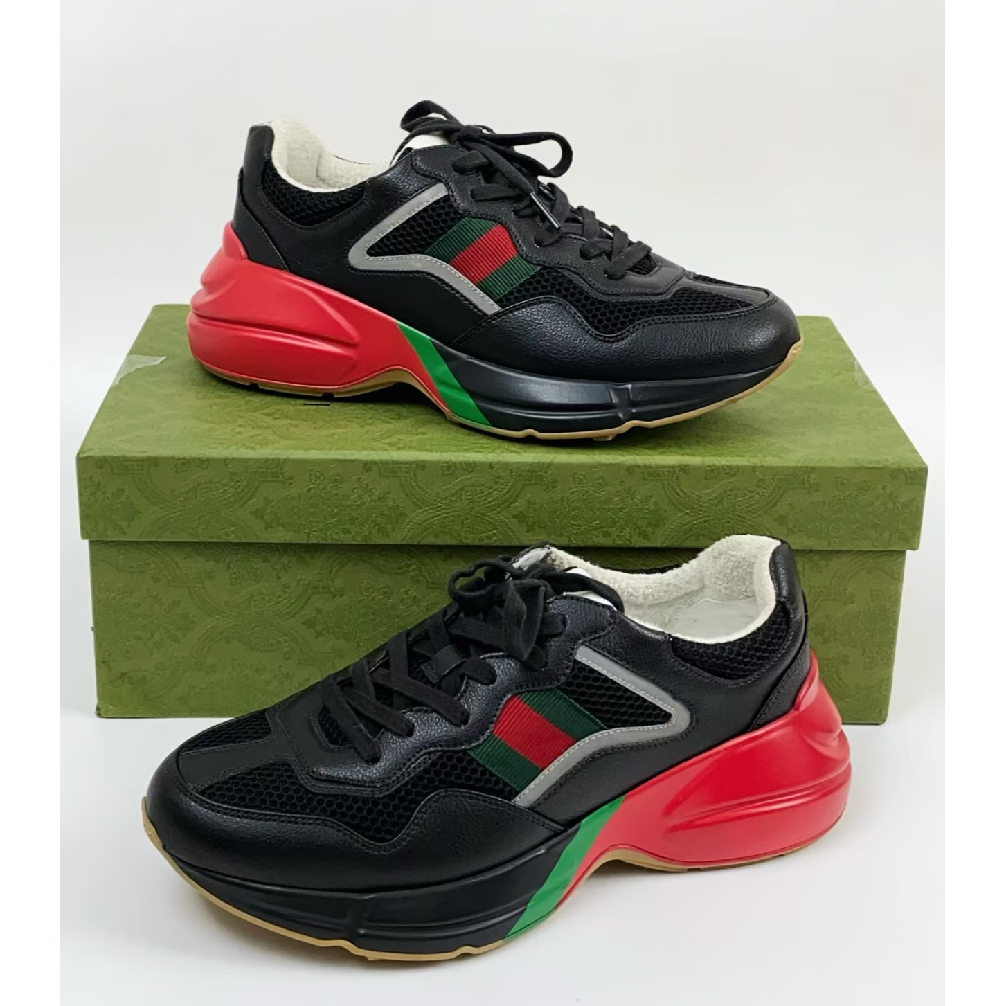 未使用 GUCCI/古驰 网眼低帮老爹鞋正品未使用
