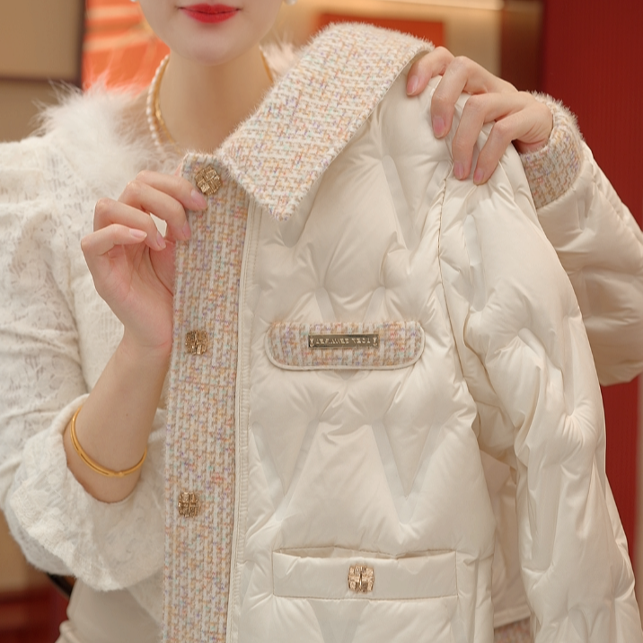 SY-25款小香风羽绒服外套