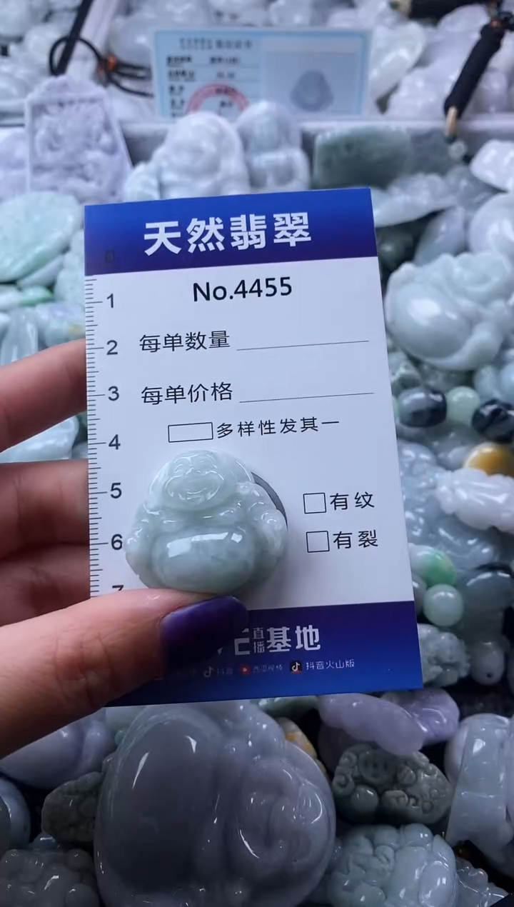 翡翠未镶嵌颈饰缅甸A货翡翠4455