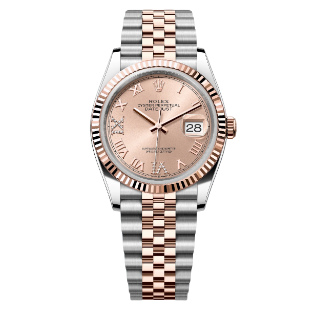 99新 Rolex/劳力士 全套/日志/ 36mm/126231/粉盘罗马/间玫瑰金