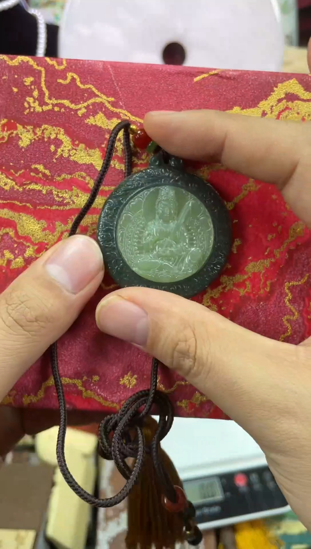【闪购商品】和田玉（青玉）和田玉拼合未镶嵌和田玉拼合观音牌--