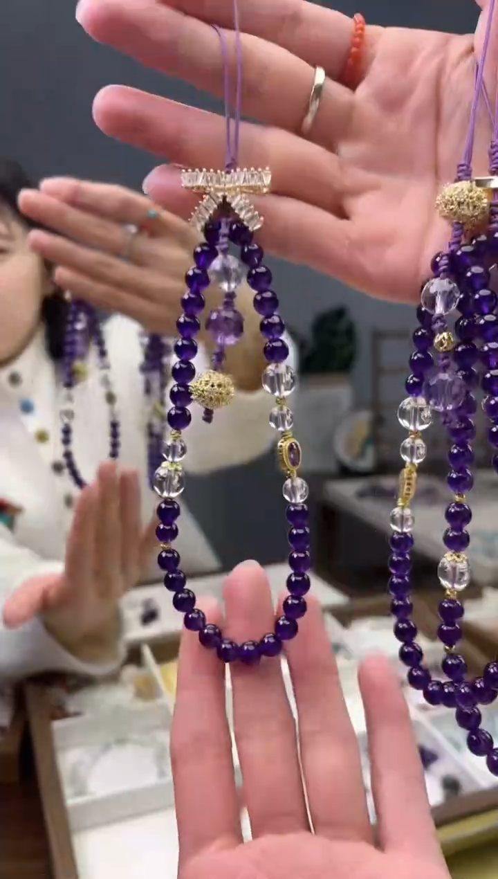 【闪购商品】水晶手链合金紫水晶