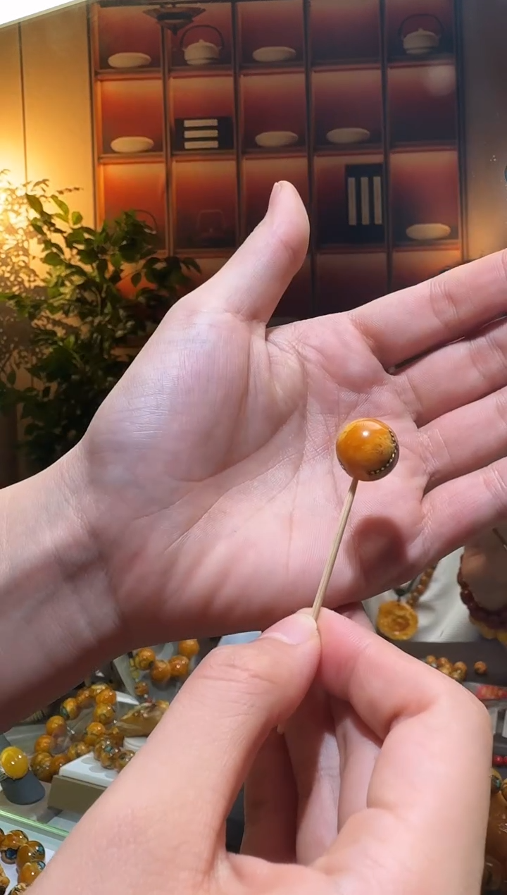蜜蜡颈饰未镶嵌雨**声1630天然蜜蜡珠宝奇石