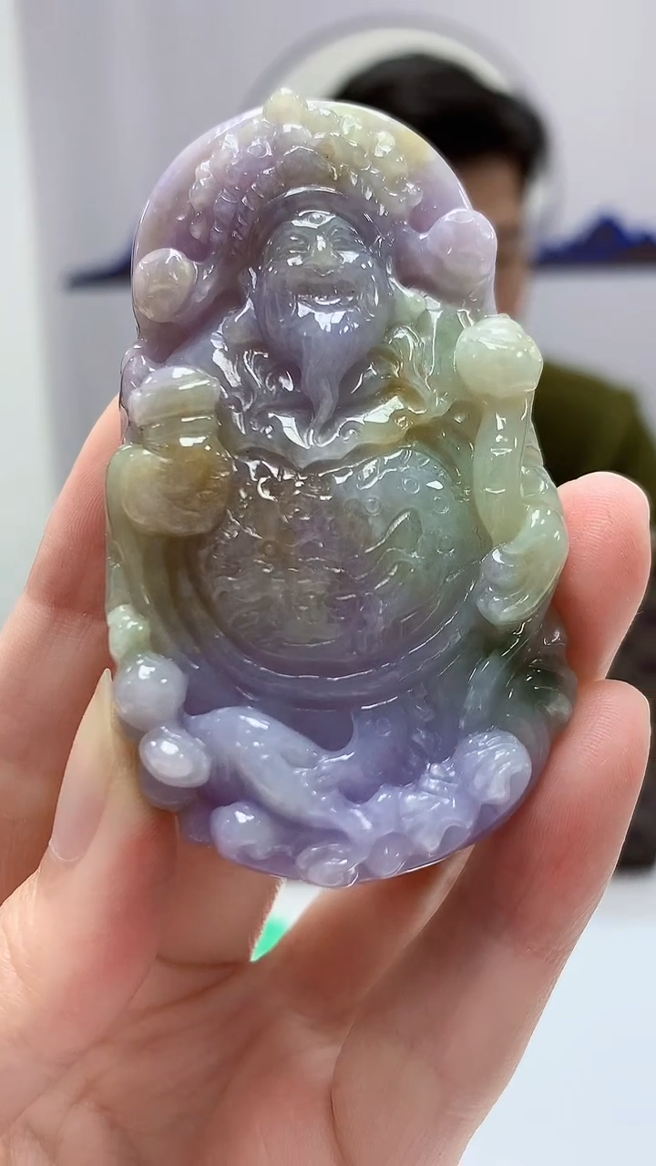 【闪购商品】定制翡翠未镶嵌4917zm-毛货挂件