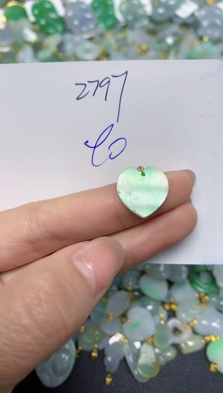 【闪购商品】翡翠颈饰18K金镶嵌 天然翡翠A货