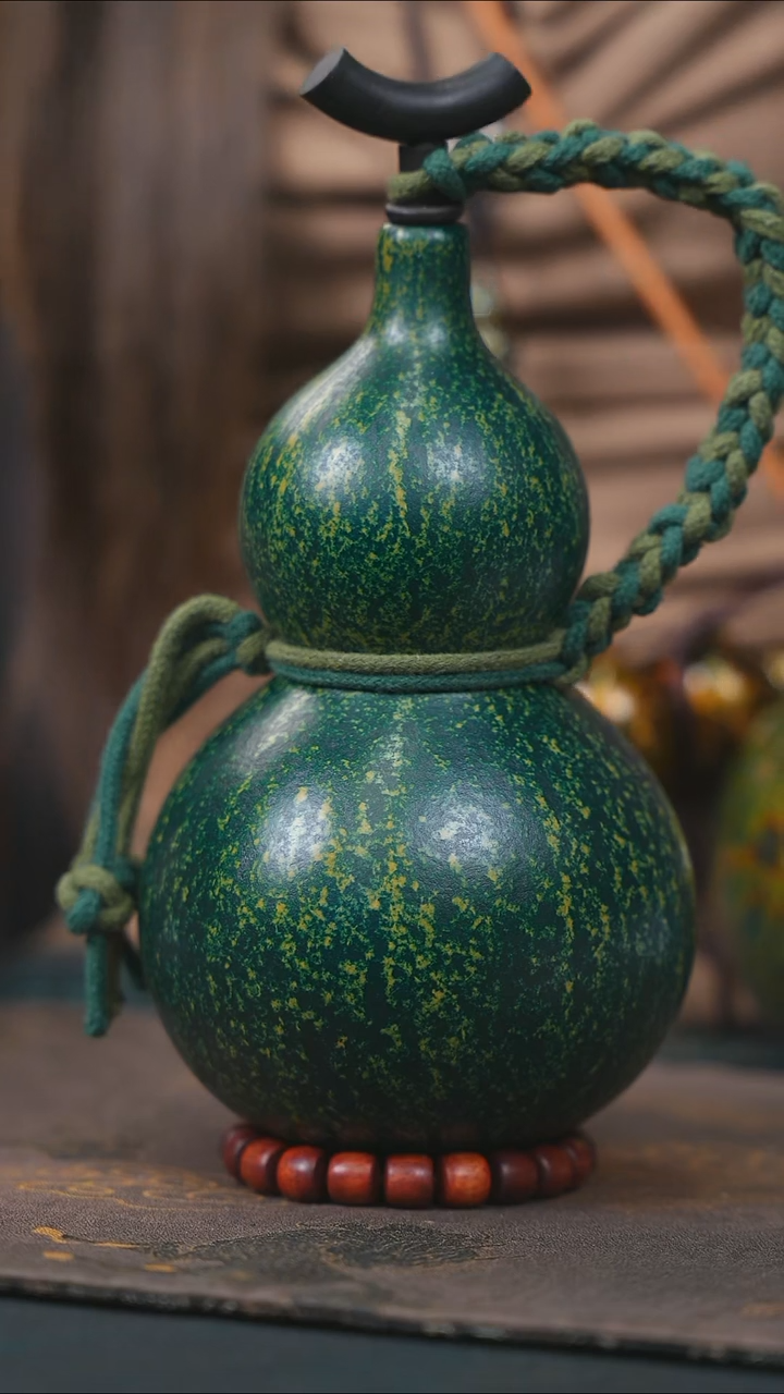 【闪购商品】WP131大漆酒葫芦不包手串及旋转底座