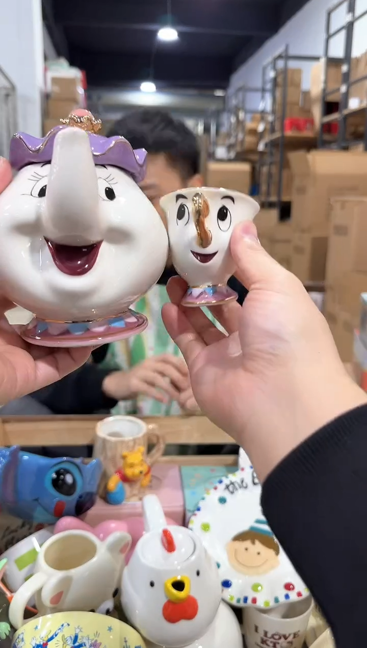 瓷片茶壶太太一壶一杯