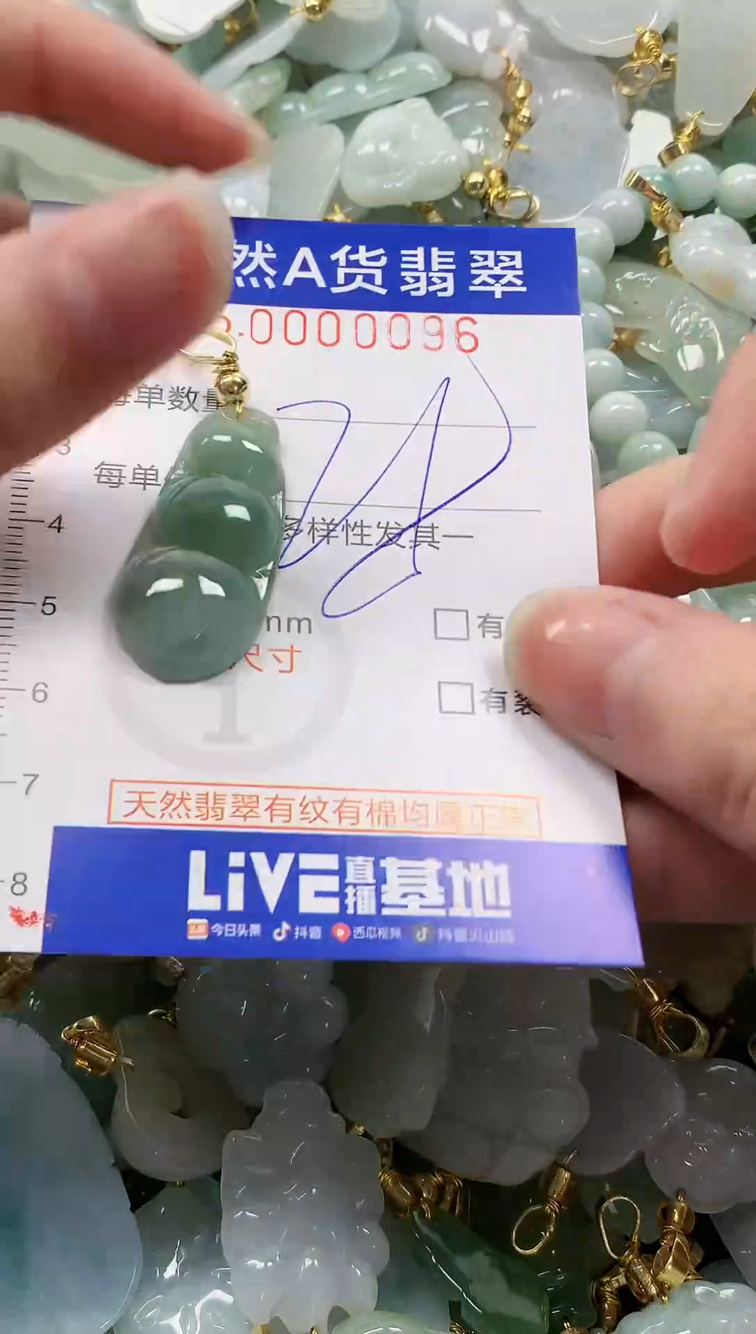 颈饰未镶嵌翡翠纯天然a货翡翠