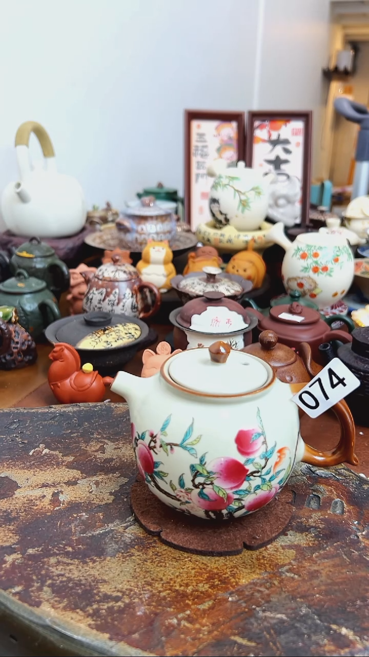   【茶瓷物语】桃子 壶074