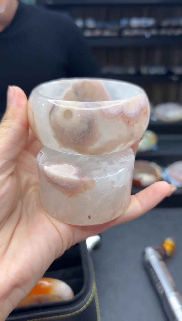 【闪购商品】石英质玉手镯未镶嵌912（57圈赠送镯心）