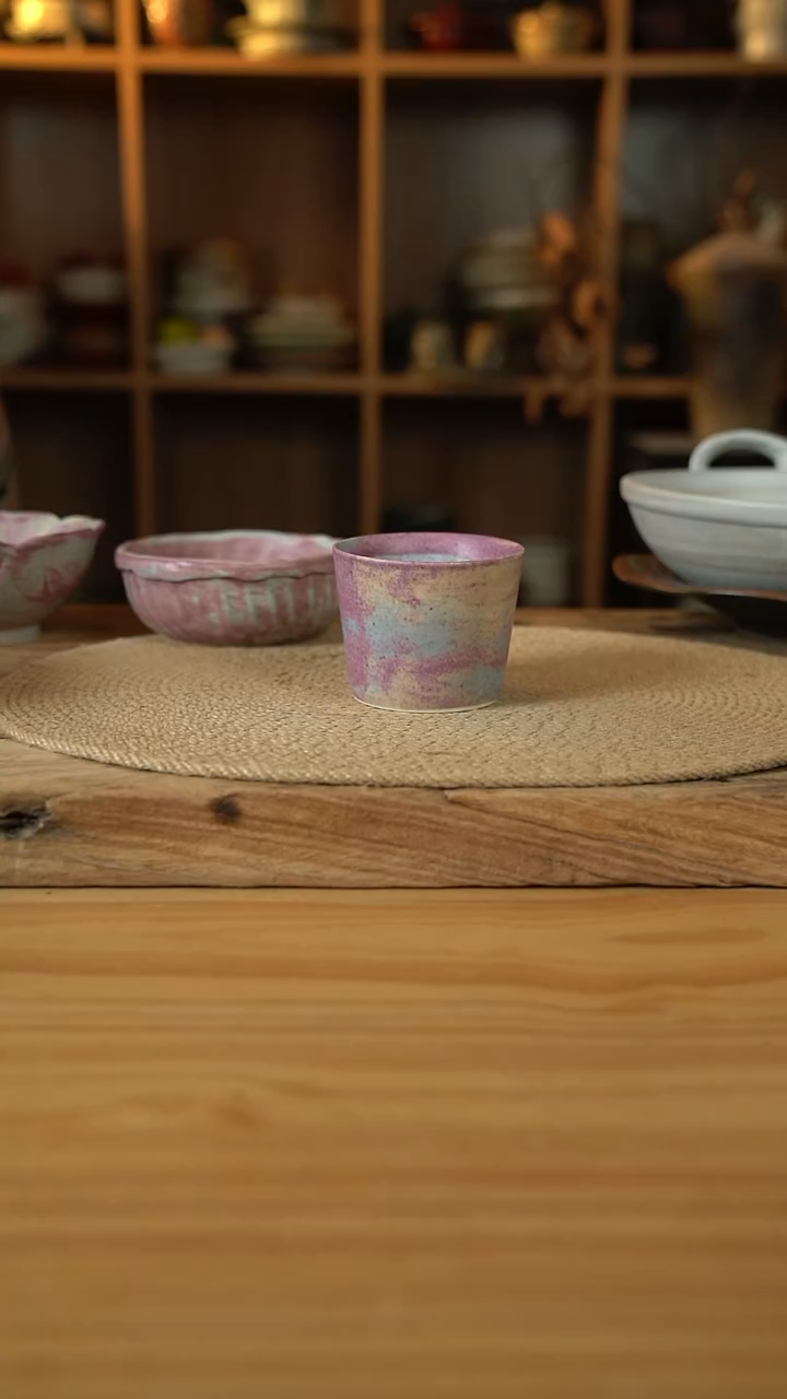 紫色系列的直口杯1个