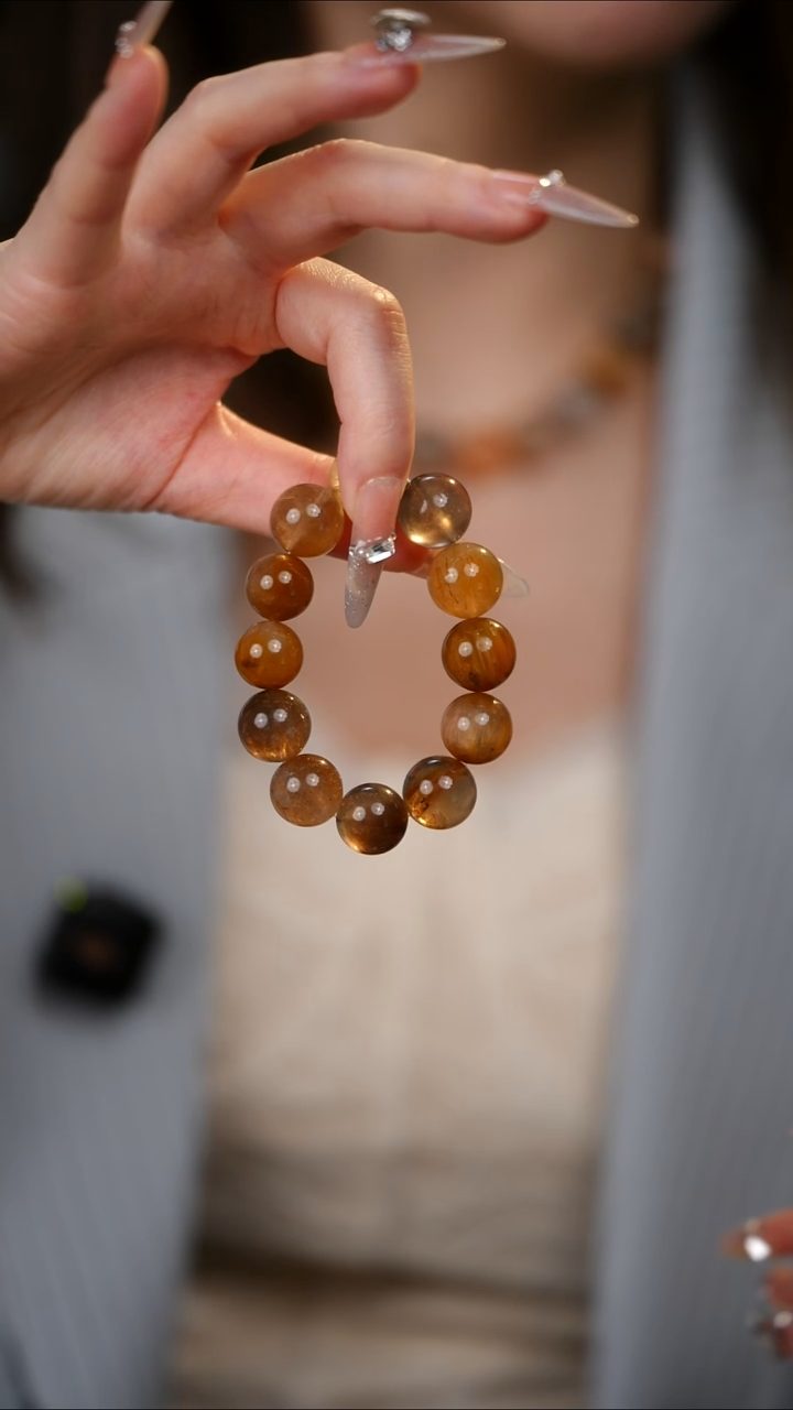 未镶嵌手串水晶兔毛