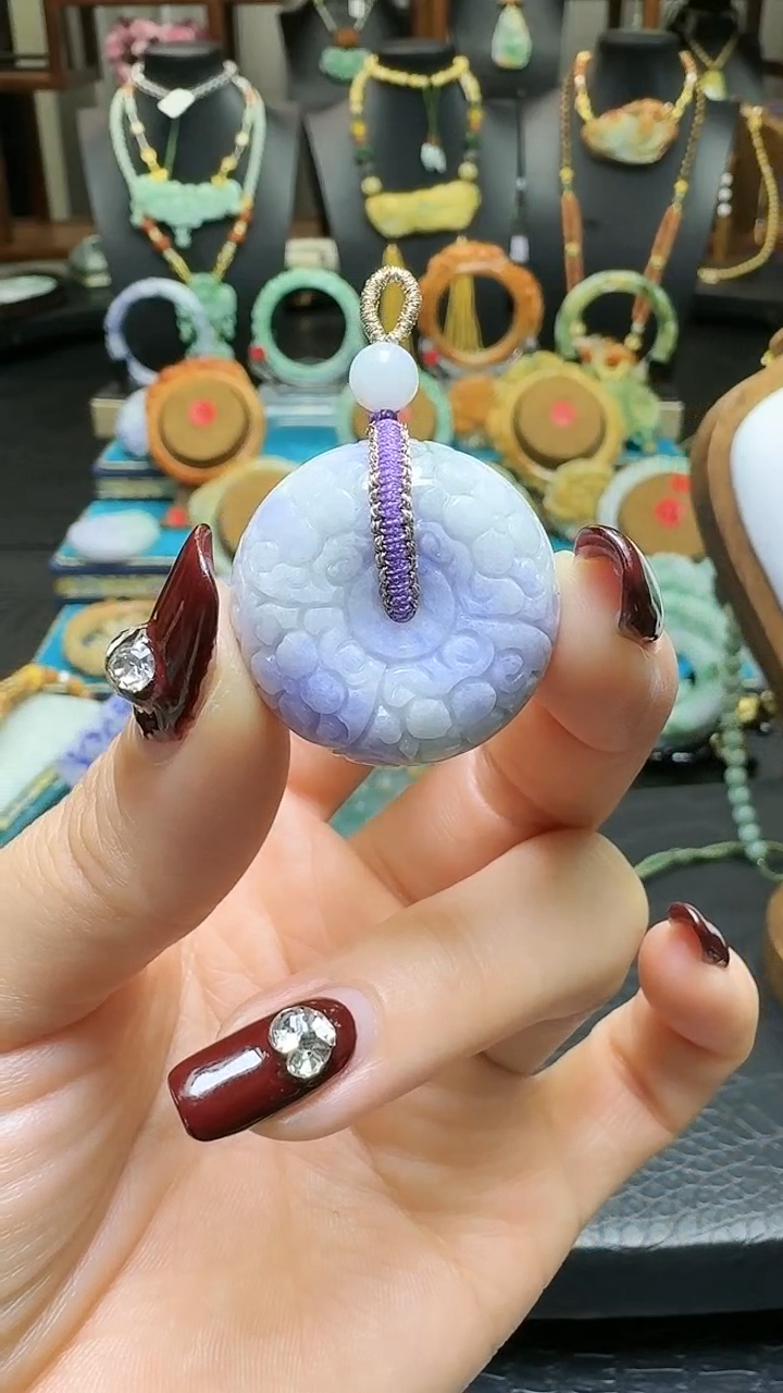 【闪购商品】翡翠颈饰未镶嵌天然翡翠平安扣