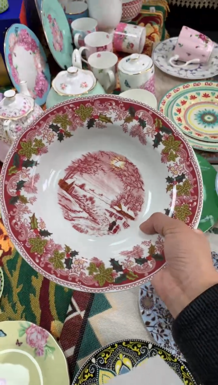 【闪购商品】瓷片陶瓷原单CC448餐具1个汤盘