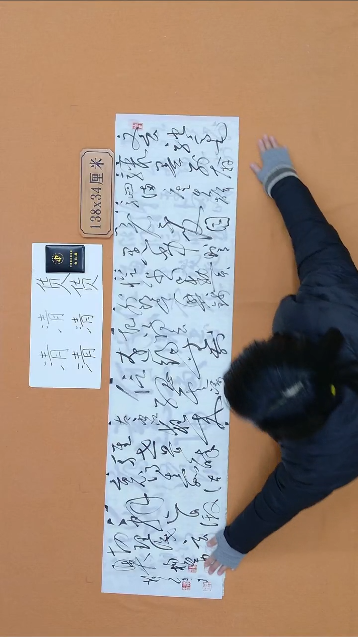 书法杨宇力 浙江 3届届展 34*138 四平尺 