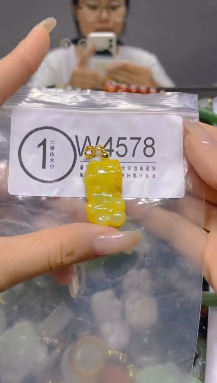 颈饰未镶嵌翡翠/W/翡翠A货，一件也是批发价