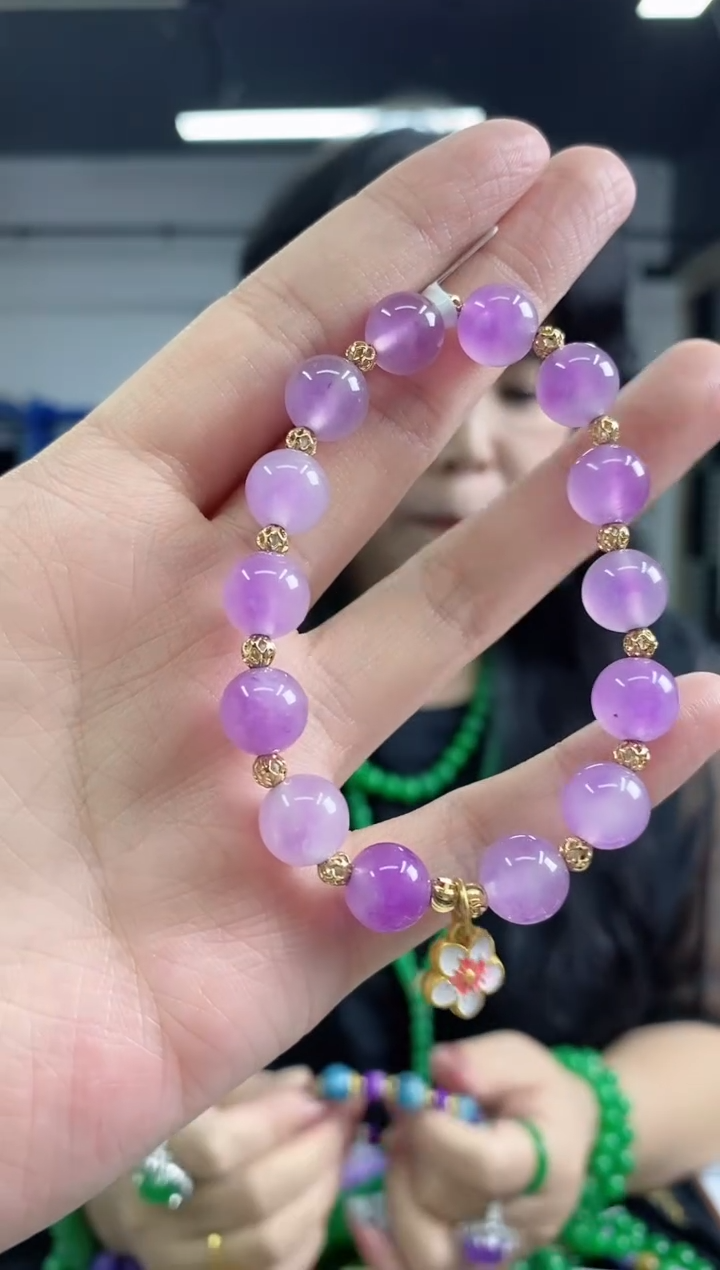 水晶手链未镶嵌多样性发其一颜色微差