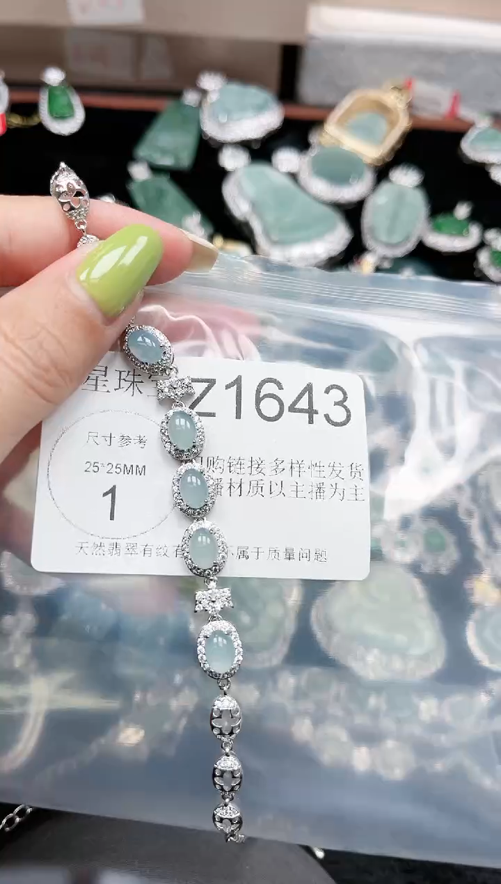 【闪购商品】翡翠颈饰未镶嵌1643赠皮绳