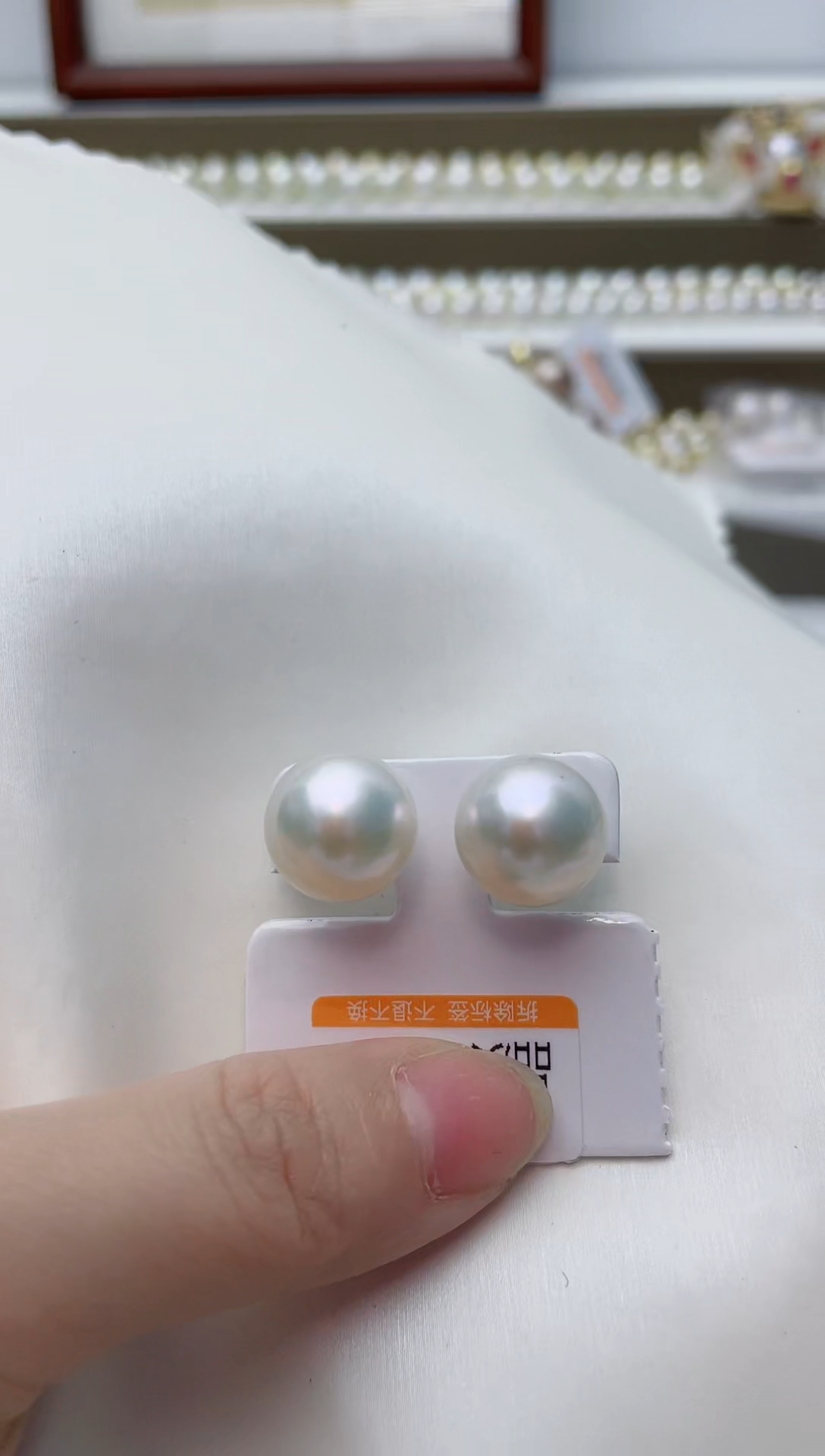 【闪购商品】淡水珍珠耳饰银S925镶嵌A110