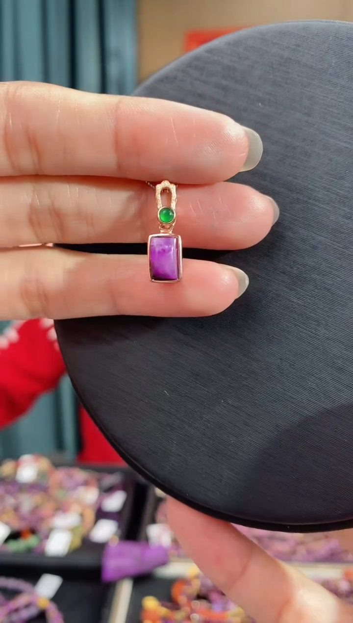 【闪购商品】苏纪石（舒俱来）吊坠(不含链)银S925镶嵌317